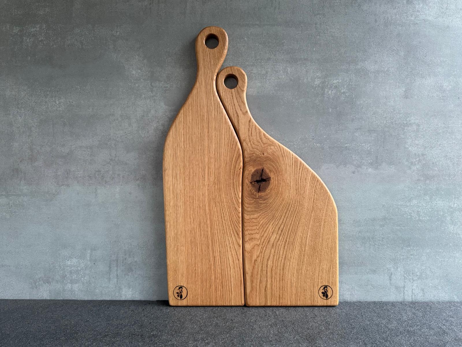 Spessartbrett Partnerbrett aus einem Stück Spessart Eichenholz 