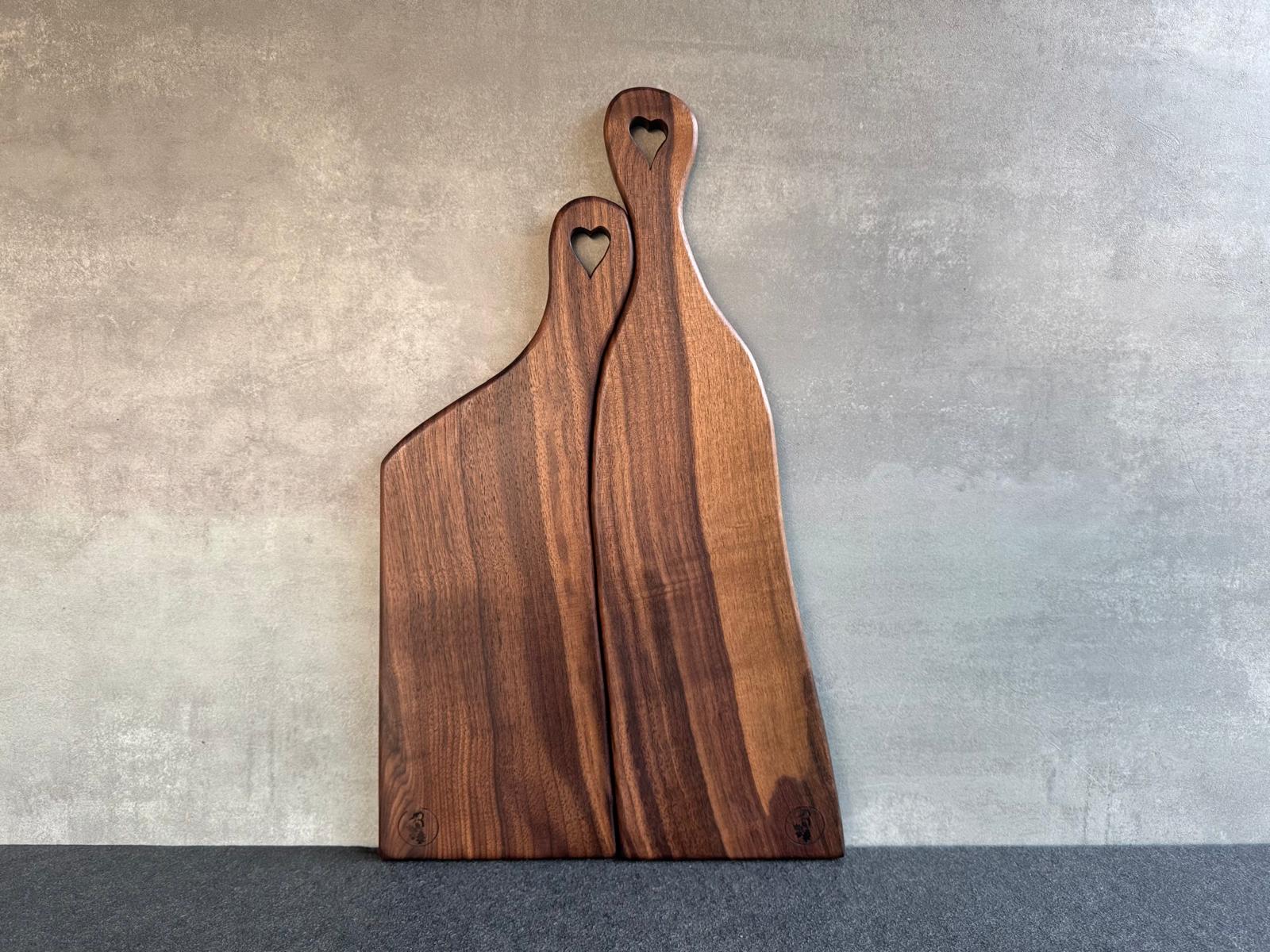 Spessartbrett Partnerbrett aus einem Stück amerikanischem Nussbaumholz