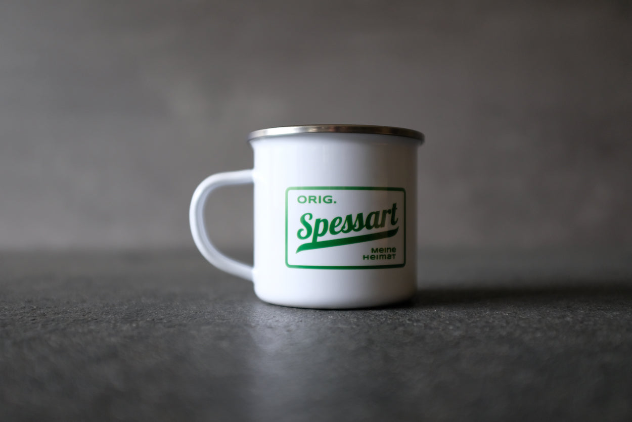 Emaille Tasse "Spessart Meine Heimat"